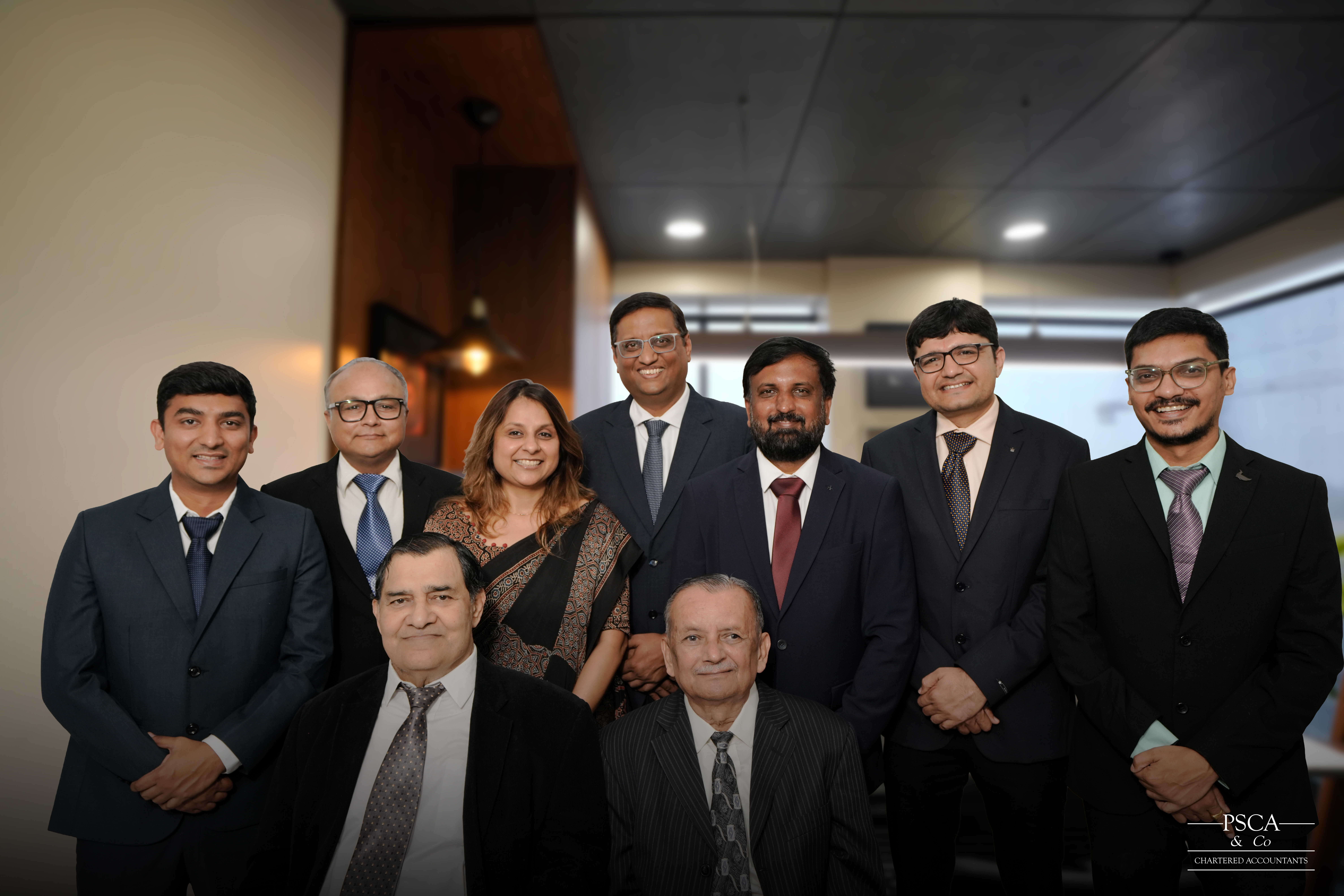 The ten partners of PSCA & Co. Chartered Accountants